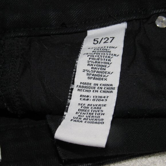 CELEBRITY PINK The Honey Distressed Cuffed Black Shorts Junior Size 5 - Picture 4 of 4